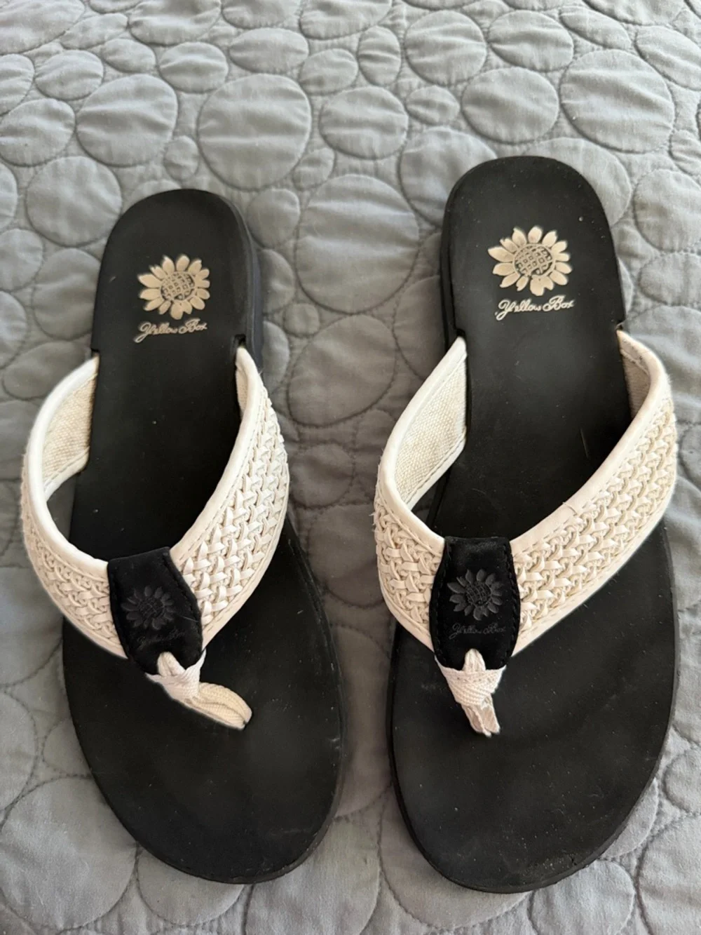 Yellow Box Flip Flops - Picture 2 of 5